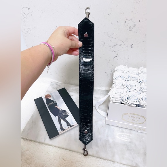 Authentic Jimmy Choo New Alligator Leather Mini / Top Handle  Bag Strap - Picture 12 of 12